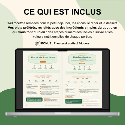 140 recettes-remèdes + Plan reset cortisol 14 jours