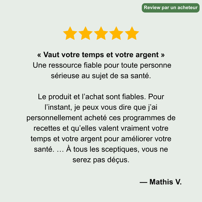 Programme 45 jours – Résultats Naturels